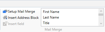 Inserting mail merge firlds2