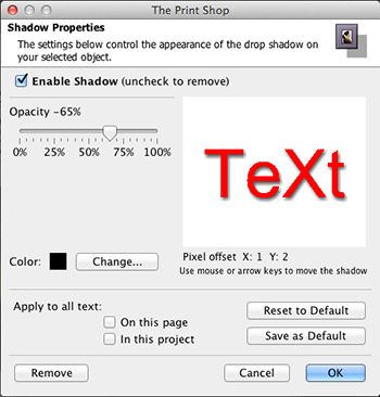Text Drop Shadow