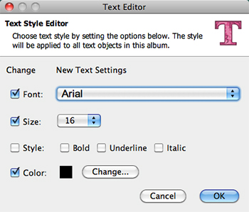 Text Style Editor